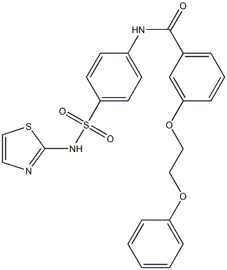 3-(2-phenoxyethoxy)-N-{4-[(1,3-thiazol-2-ylamino)sulfonyl]phenyl}benzamide|