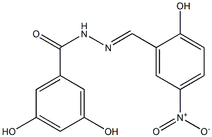 3,5-dihydroxy-N'-[(E)-(2-hydroxy-5-nitrophenyl)methylidene]benzohydrazide