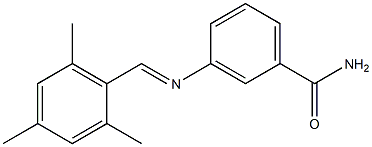 3-{[(E)-mesitylmethylidene]amino}benzamide|