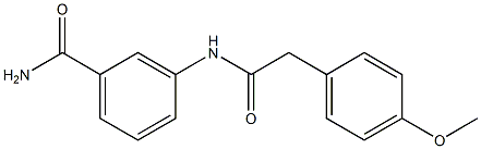 3-{[2-(4-methoxyphenyl)acetyl]amino}benzamide Structure