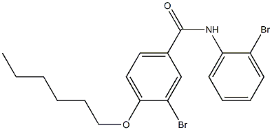  3-bromo-N-(2-bromophenyl)-4-(hexyloxy)benzamide