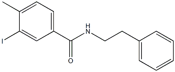 3-iodo-4-methyl-N-phenethylbenzamide,,结构式