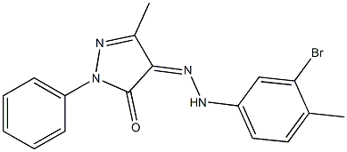 3-methyl-1-phenyl-1H-pyrazole-4,5-dione 4-[N-(3-bromo-4-methylphenyl)hydrazone]