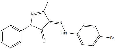 3-methyl-1-phenyl-1H-pyrazole-4,5-dione 4-[N-(4-bromophenyl)hydrazone]