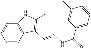  3-methyl-N'-[(E)-(2-methyl-1H-indol-3-yl)methylidene]benzohydrazide