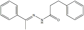 3-phenyl-N'-[(E)-1-phenylethylidene]propanohydrazide Struktur