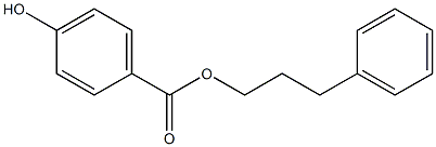 3-phenylpropyl 4-hydroxybenzoate Struktur
