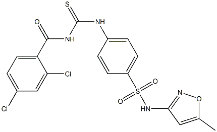 4-({[(2,4-dichlorobenzoyl)amino]carbothioyl}amino)-N-(5-methyl-3-isoxazolyl)benzenesulfonamide