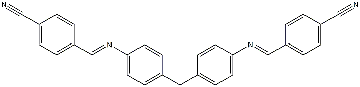4-({[4-(4-{[(E)-(4-cyanophenyl)methylidene]amino}benzyl)phenyl]imino}methyl)benzonitrile|