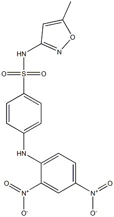 4-(2,4-dinitroanilino)-N-(5-methyl-3-isoxazolyl)benzenesulfonamide,,结构式