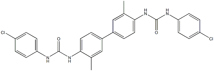 N'-(4'-{[(4-chloroanilino)carbonyl]amino}-3,3'-dimethyl[1,1'-biphenyl]-4-yl)-N-(4-chlorophenyl)urea Structure