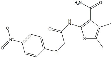 4,5-dimethyl-2-{[2-(4-nitrophenoxy)acetyl]amino}-3-thiophenecarboxamide