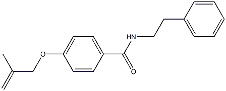 4-[(2-methyl-2-propenyl)oxy]-N-phenethylbenzamide,,结构式