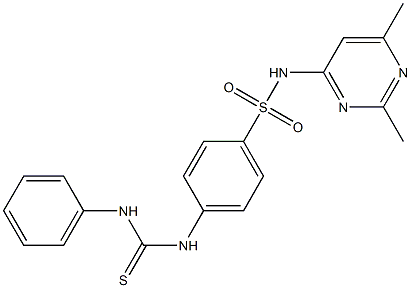 4-[(anilinocarbothioyl)amino]-N-(2,6-dimethyl-4-pyrimidinyl)benzenesulfonamide Structure