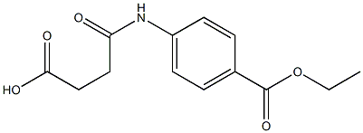 4-[4-(ethoxycarbonyl)anilino]-4-oxobutanoic acid Structure