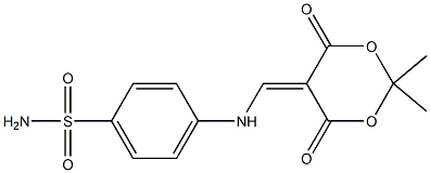 4-{[(2,2-dimethyl-4,6-dioxo-1,3-dioxan-5-ylidene)methyl]amino}benzenesulfonamide Structure