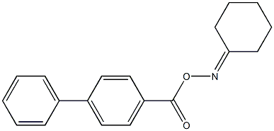 N-[([1,1'-biphenyl]-4-ylcarbonyl)oxy]-N-cyclohexylideneamine Structure