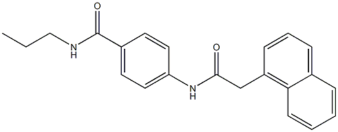 4-{[2-(1-naphthyl)acetyl]amino}-N-propylbenzamide Struktur