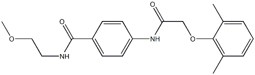 4-{[2-(2,6-dimethylphenoxy)acetyl]amino}-N-(2-methoxyethyl)benzamide