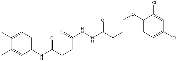 4-{2-[4-(2,4-dichlorophenoxy)butanoyl]hydrazino}-N-(3,4-dimethylphenyl)-4-oxobutanamide