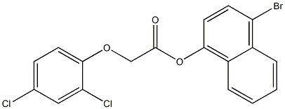 4-bromo-1-naphthyl 2-(2,4-dichlorophenoxy)acetate Structure