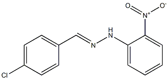 4-chlorobenzaldehyde N-(2-nitrophenyl)hydrazone,,结构式