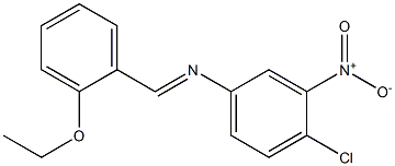 N-(4-chloro-3-nitrophenyl)-N-[(E)-(2-ethoxyphenyl)methylidene]amine Structure