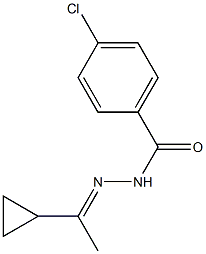 4-chloro-N'-[(E)-1-cyclopropylethylidene]benzohydrazide