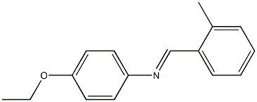 N-(4-ethoxyphenyl)-N-[(E)-(2-methylphenyl)methylidene]amine Struktur