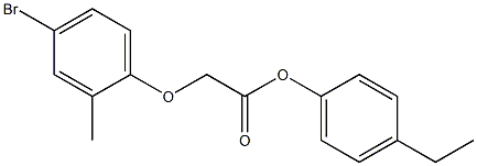 4-ethylphenyl 2-(4-bromo-2-methylphenoxy)acetate Structure