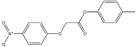 4-methylphenyl 2-(4-nitrophenoxy)acetate Struktur