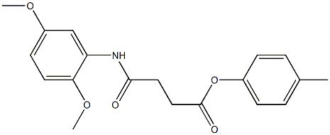 4-methylphenyl 4-(2,5-dimethoxyanilino)-4-oxobutanoate|