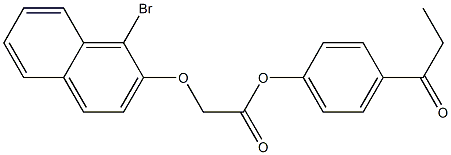  4-propionylphenyl 2-[(1-bromo-2-naphthyl)oxy]acetate