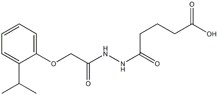 5-{2-[2-(2-isopropylphenoxy)acetyl]hydrazino}-5-oxopentanoic acid