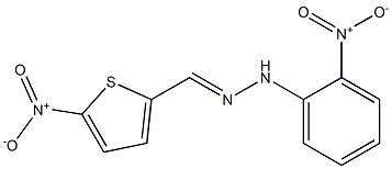 5-nitro-2-thiophenecarbaldehyde N-(2-nitrophenyl)hydrazone 结构式