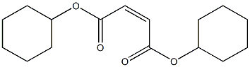 dicyclohexyl (Z)-2-butenedioate Structure