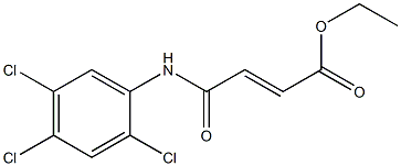 ethyl (E)-4-oxo-4-(2,4,5-trichloroanilino)-2-butenoate,,结构式