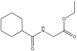 ethyl 2-[(cyclohexylcarbonyl)amino]acetate Structure