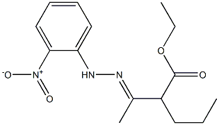 ethyl 2-{1-[(E)-2-(2-nitrophenyl)hydrazono]ethyl}pentanoate