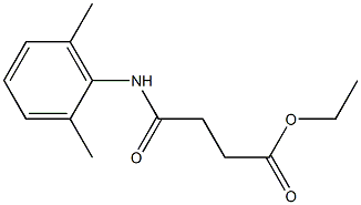ethyl 4-(2,6-dimethylanilino)-4-oxobutanoate Struktur