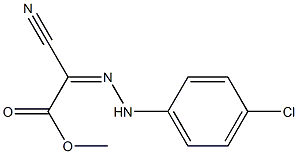 methyl 2-[(Z)-2-(4-chlorophenyl)hydrazono]-2-cyanoacetate Struktur
