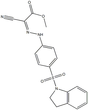 methyl 2-cyano-2-{(Z)-2-[4-(2,3-dihydro-1H-indol-1-ylsulfonyl)phenyl]hydrazono}acetate