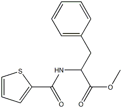 methyl 3-phenyl-2-[(2-thienylcarbonyl)amino]propanoate Struktur