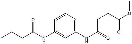 methyl 4-[3-(butyrylamino)anilino]-4-oxobutanoate