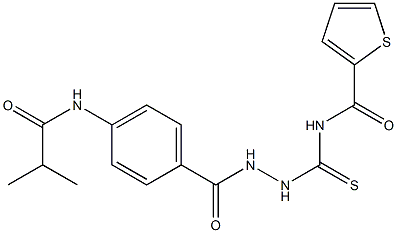 N-({2-[4-(isobutyrylamino)benzoyl]hydrazino}carbothioyl)-2-thiophenecarboxamide|