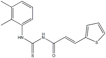 N-(2,3-dimethylphenyl)-N'-[(E)-3-(2-thienyl)-2-propenoyl]thiourea Struktur