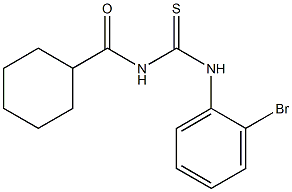 N-(2-bromophenyl)-N'-(cyclohexylcarbonyl)thiourea Struktur