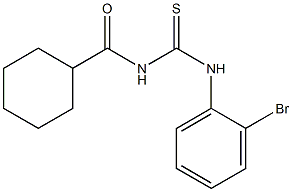 N-(2-bromophenyl)-N'-(cyclohexylcarbonyl)thiourea Structure