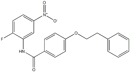 N-(2-fluoro-5-nitrophenyl)-4-(phenethyloxy)benzamide Structure
