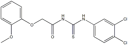  N-(3,4-dichlorophenyl)-N'-[2-(2-methoxyphenoxy)acetyl]thiourea